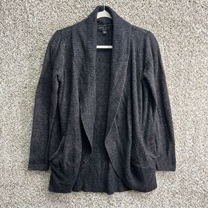 Barefoot Dreams Cardigan Sweater Women’s Medium CozyChic Lite Gray Knit Circle